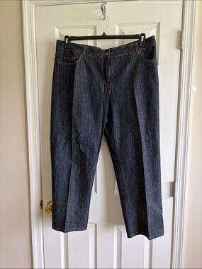 Coldwater Creek Dark Wash Straight-Leg Jeans